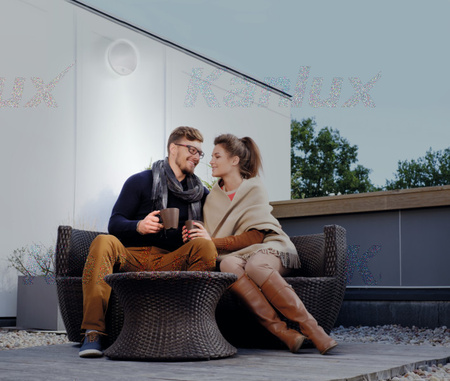 Plafond LED povrchová montáž 15W 1250lm 4000K neutrální IP44 kulatý bílý PIR senzor SANSO KANLUX