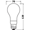 LED žárovka E27 A60 18W = 150W 2452lm 2700K Warm 330° Filament Stmívatelná OSRAM SUPER STAR