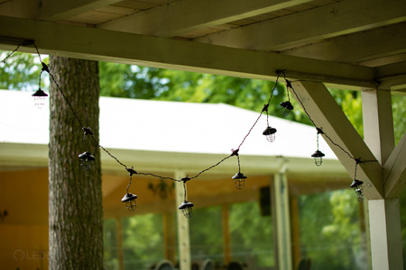 SOLAR GIRLAND 10x kovová lucerna 4.5m zahradní dekorativní 3000K Teplá bílá