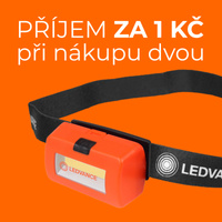 LED COB čelovka na baterie 3xAA Světlo 100lm 4000K LEDVANCE