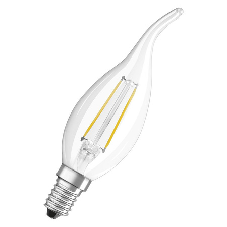 LED žárovka E14 BA35 2.5W = 25W 250lm 2700K Teplá bílá 300° vlákno OSRAM STAR