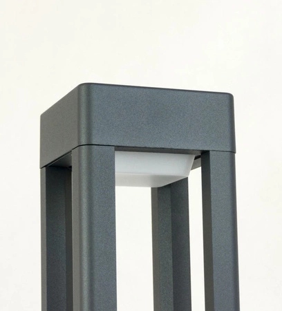 Venkovní stojací zahradní lampa POST ventilátor čtvercový FKW-500 GX53 50cm Su-Ma