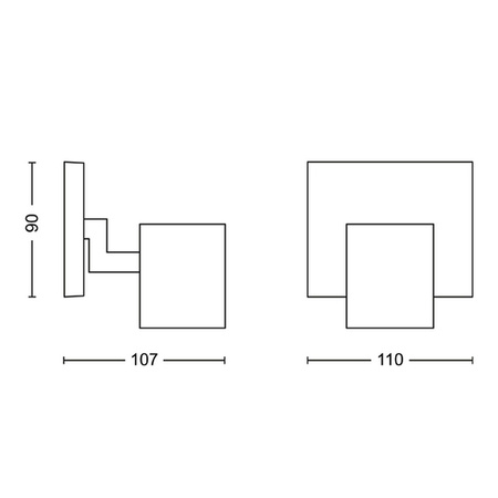 Stropní svítidlo LED RUNNER GU10 s reflektorem černé PHILIPS