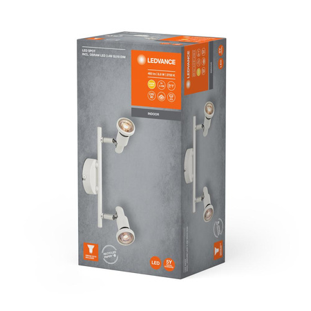 Stropní nástěnné svítidlo LED Nástěnné svítidlo pro povrchovou montáž 6,8 W 460 lm 3000K Teplá stmívatelná bílá LED Spot Ledvance