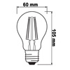 Dekorativní LED žárovka A60 E27 6,5W = 50W 650lm 2400K Warm 300° Vintage 1906 Osram
