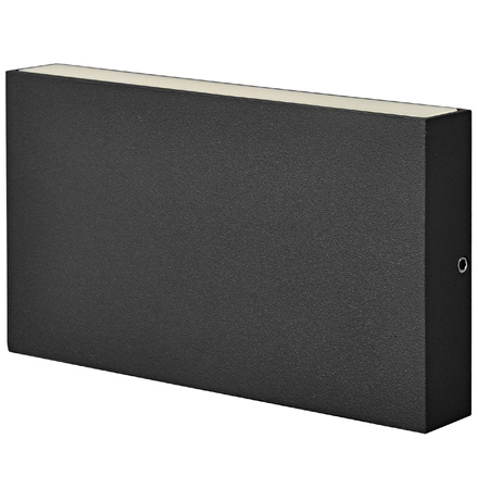 LED zahradní nástěnné svítidlo černé nahoře a dole 11W 2x450lm IP44 RECTANGLE CHICAGO GOLDLUX (Polux)