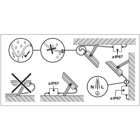 LED reflektor 50W 5500lm 3000K IP65 černý LEDVANCE reflektor