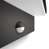Zahradní lampa LED nástěnná lampa BUSTAN IR myGarden 2x4.5W 4000K IP44 s pohybovým senzorem antracit PHILIPS