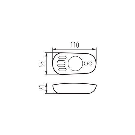 Dálkové ovládání pro CCT LED páskový ovladač bílý 4 zóny 1,5V baterie REMOTE Kanlux
