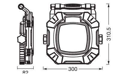 LED reflektor Pracovní lampa 60W 7200lm 6500K Přenosný LEDVANCE