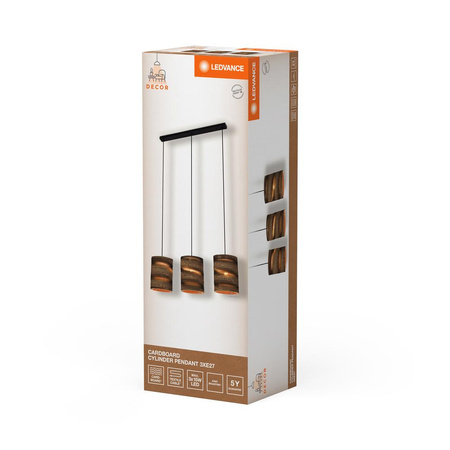 Dekor Stropní závěsné svítidlo E27 Hnědá kartonová dekorace Ledvance
