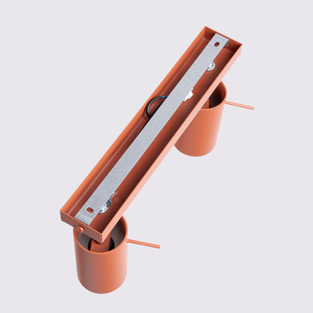 Tuba Spot Reflector Stropní svítidlo 2x GU10 Ochre Red Ring Bittersweet Shimmer SL.1507 Sollux