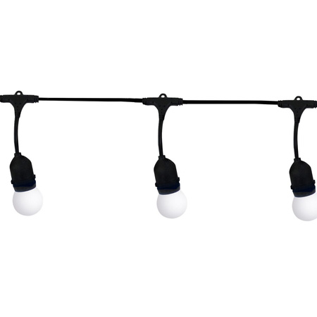 Garden Garland Party světelný řetěz 5.6m 10xE27 mléčný 6W GOLDLUX (Polux)