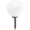 LED ATRIS Solární zahradní lampa poháněná nadzemní bílou koulí 30 cm RGB LUMILED