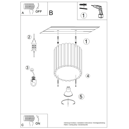 Povrchová montáž GU10 hliníková bílá Aura Deep Space SL.1779 Sollux