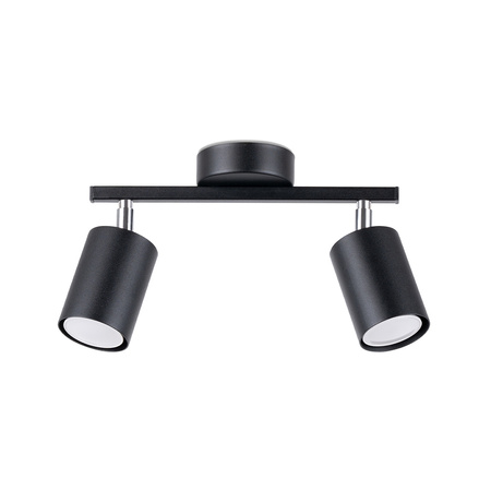 LEMMI 2 2xGU10 Black Minimalistické stropní svítidlo SOLLUX