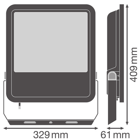 LED reflektor 167W 23400lm 3000K IP66 černý LEDVANCE reflektor