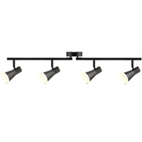 Pohyblivé a nastavitelné stropní a nástěnné svítidlo 16.8W LED BERG 4 černá 3000K GOLDLUX (Polux)