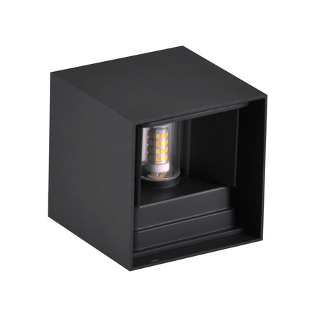 LED fasádní nástěnné svítidlo. externí svítidlo. černá G9 Up/Down s nastavitelným úhlem osvětlení KIOTO GOLDLUX (Polux)