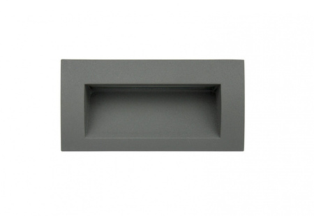 Venkovní vestavné LED fasádní zahradní svítidlo Mur-Led M2031 3W 100lm 3000K Teplá bílá Su-Ma