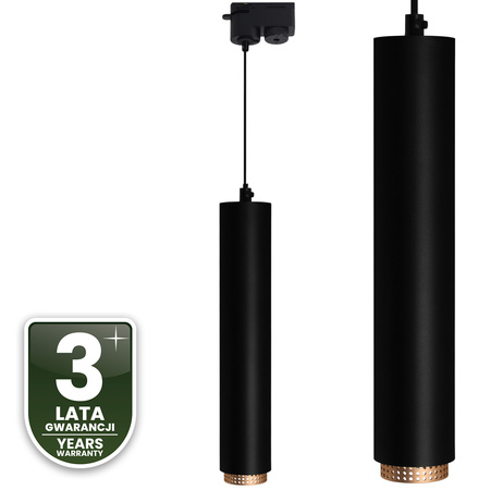 Stropní závěsné svítidlo 29cm Reflektor GU10 LED ELIGIS Black LUMILED