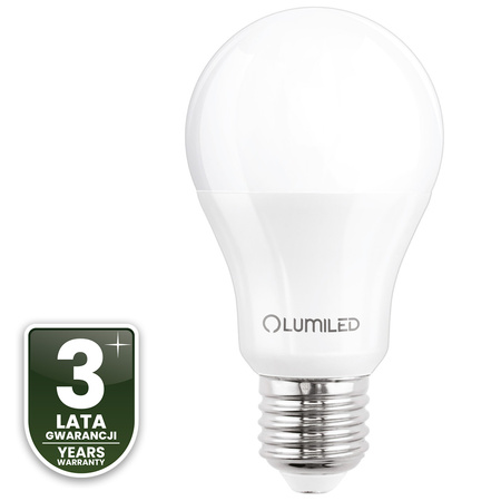 3x LED žárovka E27 A60 9W = 60W 806lm 6500K + RGB Multicolour 260° stmívatelná Pilot LUMILED