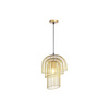 Závěsné stropní svítidlo Overhang E27 Gold Modern Rowena Rabalux