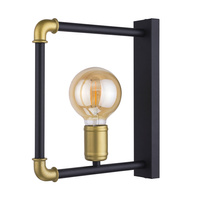 HYDRIA černá a zlatá geometrická nástěnná lampa E27 4148 TK Lighting