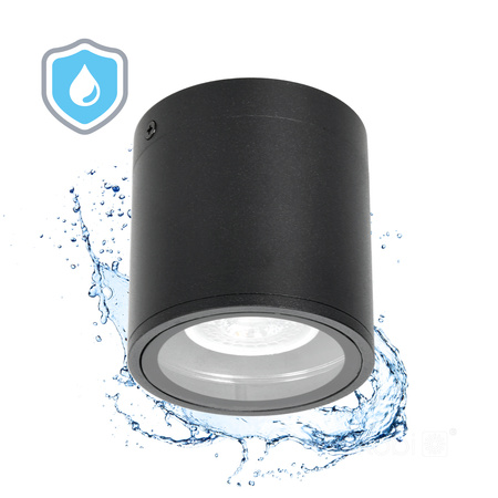 Venkovní bodové světlo GU10 černé IP54 Querk Kobi