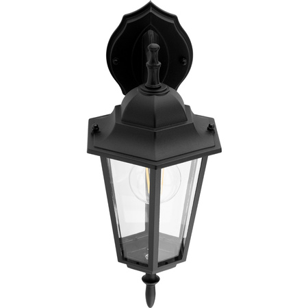 Zahradní nástěnná lampa lucerna E27, Černá BELLIS LUMILED