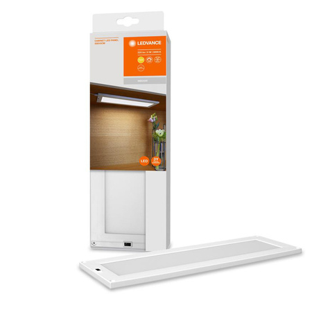 LED lampa pod skříňový nábytek 5W 220lm 3000K Teplá bílá s pohybovým senzorem stmívatelné 30x10cm skříňka LED panel LEDVANCE
