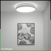 Stropní LED plafon pro povrchovou montáž 24W 4000K CELIS Round IP44 White Ring ALS LUMILED