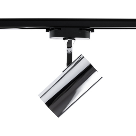 Kolejové reflektory GU10 CHROM pro jednofázové přípojnice Nastavitelné kolejové svítidlo SPOT lampa