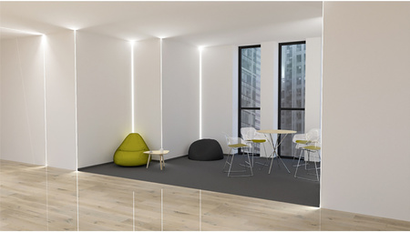 Podhledový Architektonický Hliníkový XL Profil Typ P pro LED do Sádrokartonových Desek, 2m + Mléčná Krytka LUMILED