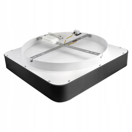 PLAFON LED lustr stropní svítidlo GALAXIS ARIES 54W 3000K-6500K černá + dálkový ovladač