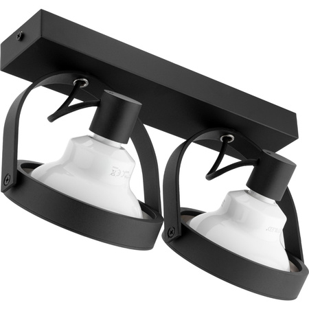 Stropní svítidlo Nástěnné svítidlo LEON 2x ES111 Posuvné černé