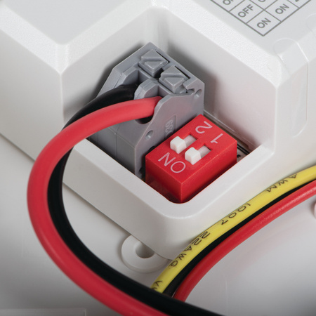 Plafond LED stropní svítidlo se senzorem pohybu Povrchová montáž 13W 1510lm CCT IP65 Bílá DABER KANLUX