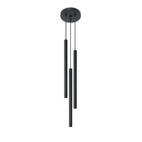 PASTELO Závěsné stropní svítidlo 3P 3xG9 Převis Minimalistická černá SOLLUX