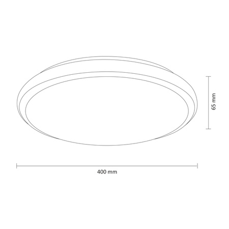 LED stropní svítidlo Irina 24W 1320lm 40cm GOLDLUX (Polux) + dálkový ovladač