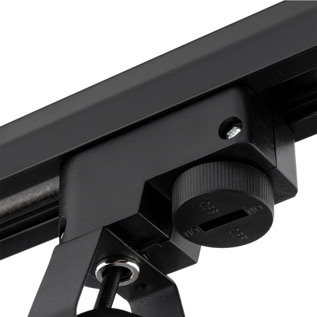 Osvětlení kolejnice 1.5 m + 3x GU10 Track Spotlight Black-Gold + 6W LED GU10 3000K