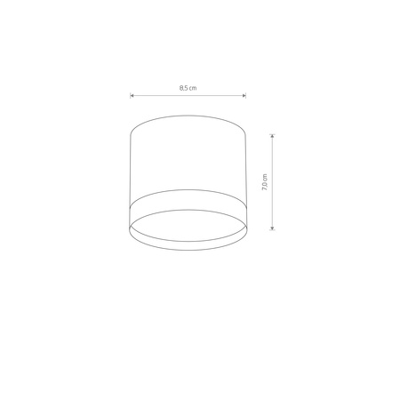 Povrchová montáž GX53 SPOT TUBA White SILBA 10476 Nowodvorski