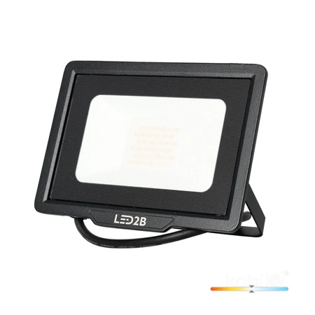 Venkovní zahradní reflektory LED 30W 2550lm 4000K Neutral 120° IP65 Black MH Kobi