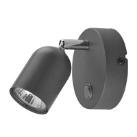 Nástěnné svítidlo TOP GRAPHITE Bodový reflektor Grafitová a stříbrná Classic GU10 3278 TK Lighting