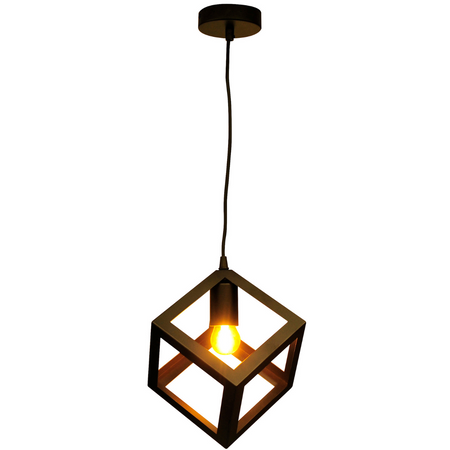 Geometrické IL MIO SWEDEN Stropní závěsná lampa 1xE27 Černá - GOLDLUX (Polux)