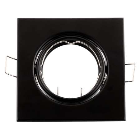 Halogenová Podhledové svítidlo GU10, MR16 Nastavitelná Čtvercová Černá Plech PICTOR LUMILED
