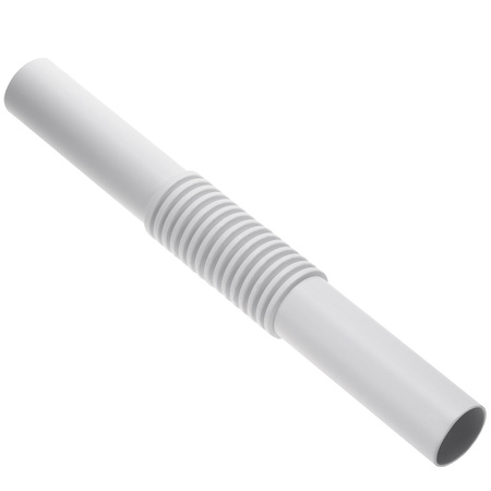 Flexibilní kompenzační konektor ZCL 18 mm PVC bílý 5 ks