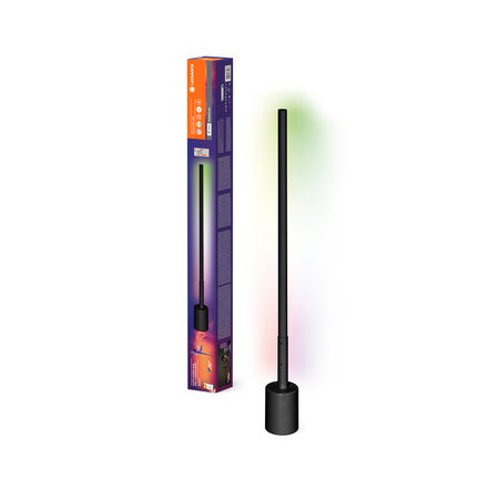 Inteligentní LED stojací lampa 8W SMART+ WiFi RGB + RC s dálkovým ovládáním Stmívatelné 80 cm Černá PODLAHOVÁ ROHOVÁ LEDVANCE