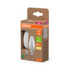 2x LED žárovka B35 Candle E14 2,2W = 40W 470lm 2700K Warm 330° 214lm/W CLASSIC ENERGY EFFICIENCY Osram