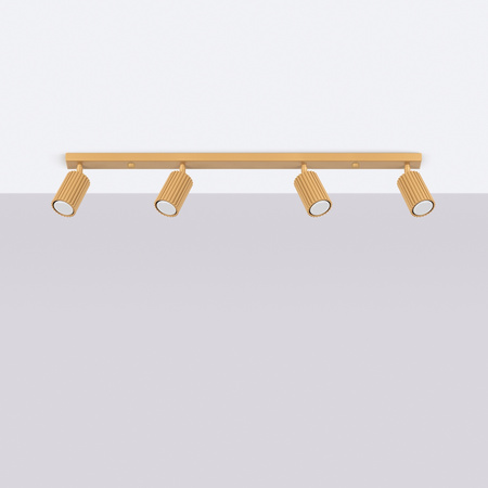 Bodové reflektorové stropní svítidlo Tuba 4x GU10 Gold Carbon Deep Space SL.1565 Sollux