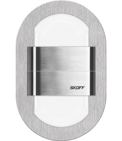Zahradní svítidlo nástěnné sklopné svítidlo DUO RUEDA LED IP66 1.6W 6500K Inox SKOFF